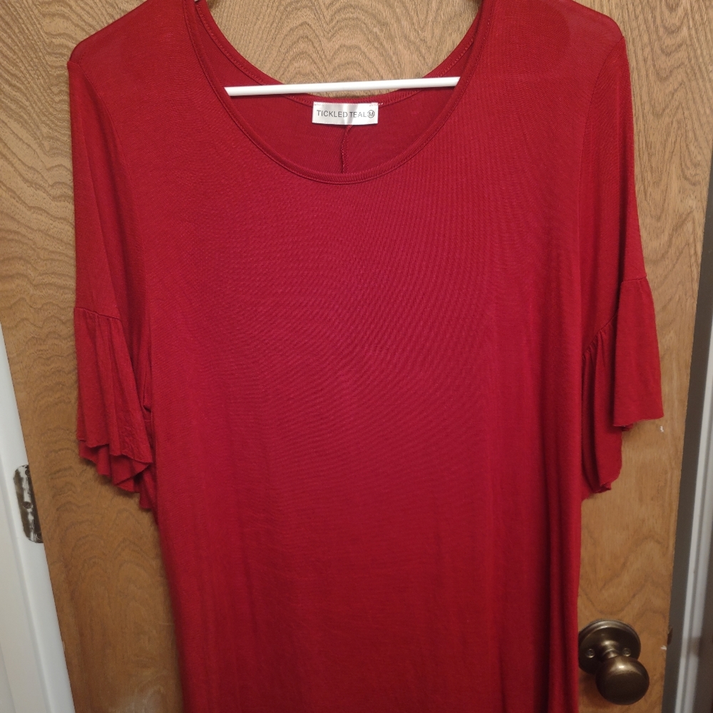 Tickled Teal tunic style top